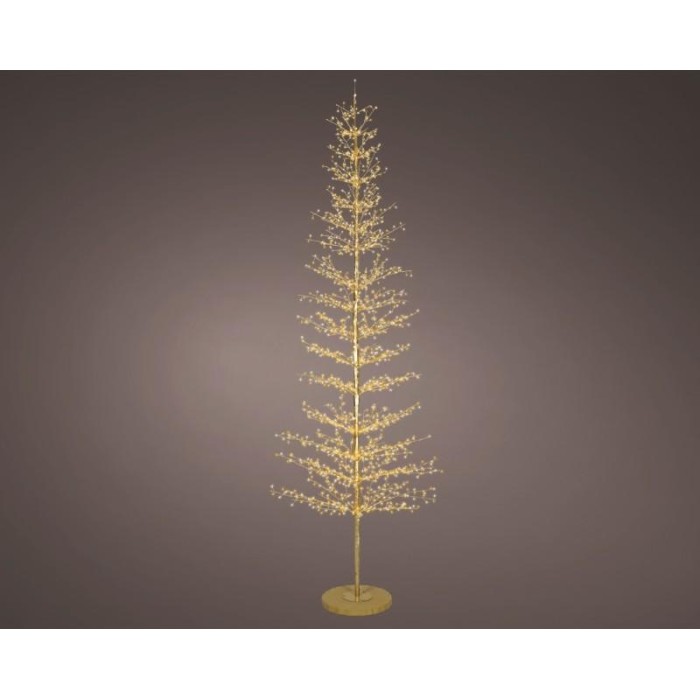 ALBERO 2048 LED ORO LUCI CALDO FREDDO H.270